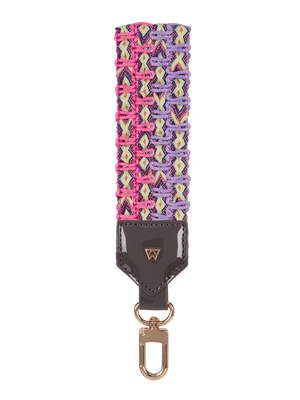 Load image into Gallery viewer, Front View of Keep on Cruisin Keychain in Charcoal #color_anchor