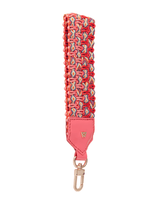 Load image into Gallery viewer, 45 degree view of Keep on Cruisin Keychain in Coral #color_coral
