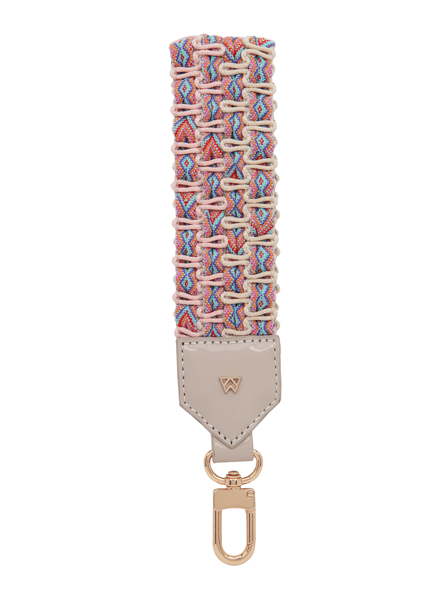 Front View of Keep on Cruisin Keychain in Taupe 