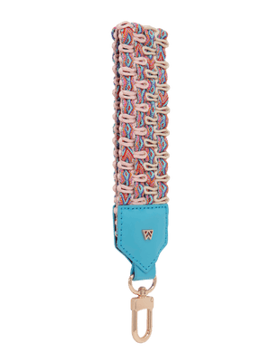 Load image into Gallery viewer, 45 degree view of Keep on Cruisin Keychain in Turquoise #color_turquoise