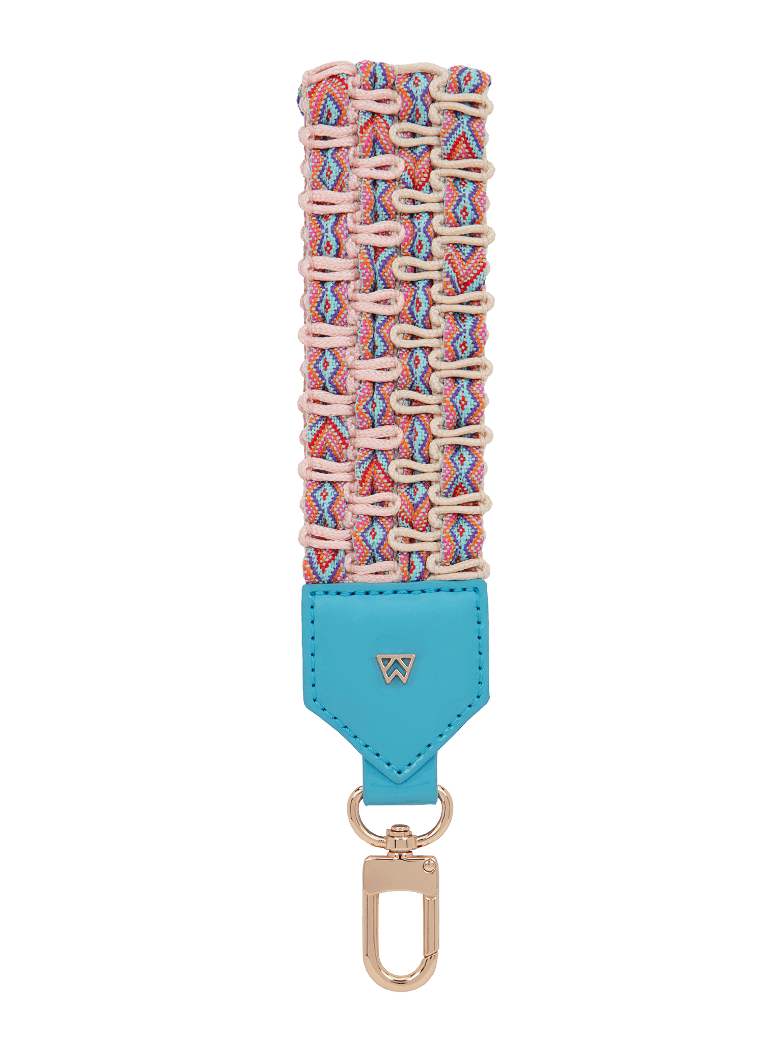 Front View of Keep on Cruisin Keychain in Turquoise 