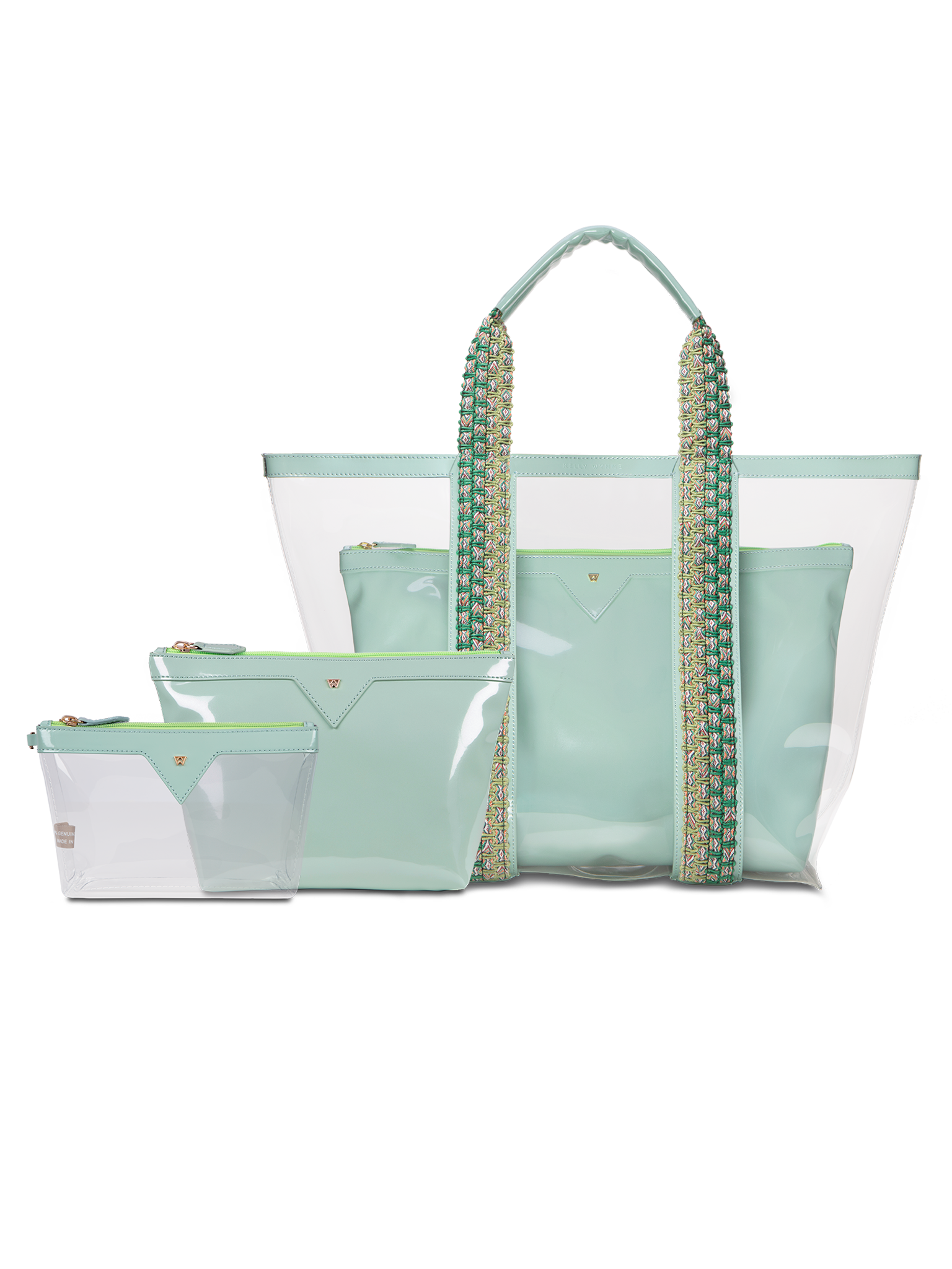 Don’t forget to add on our matching accessories in seafoam, to help keep you perfectly organized for all your vacation fun