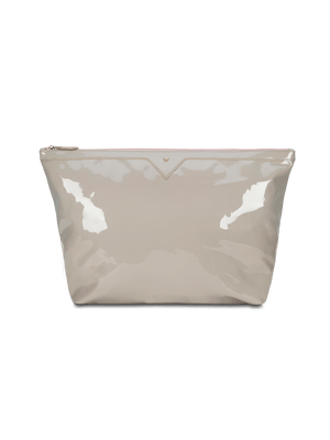 Load image into Gallery viewer, Keep your precious belongings cool and protected with our removable, zipper closed, interior pouch in taupe. #color_taupe
