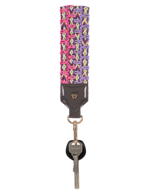 Load image into Gallery viewer, Keep on Cruisin Keychain in Charcoal with Keys #color_anchor 
