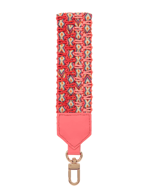 Load image into Gallery viewer, Back View of Keep on Cruisin Keychain in Coral #color_coral
