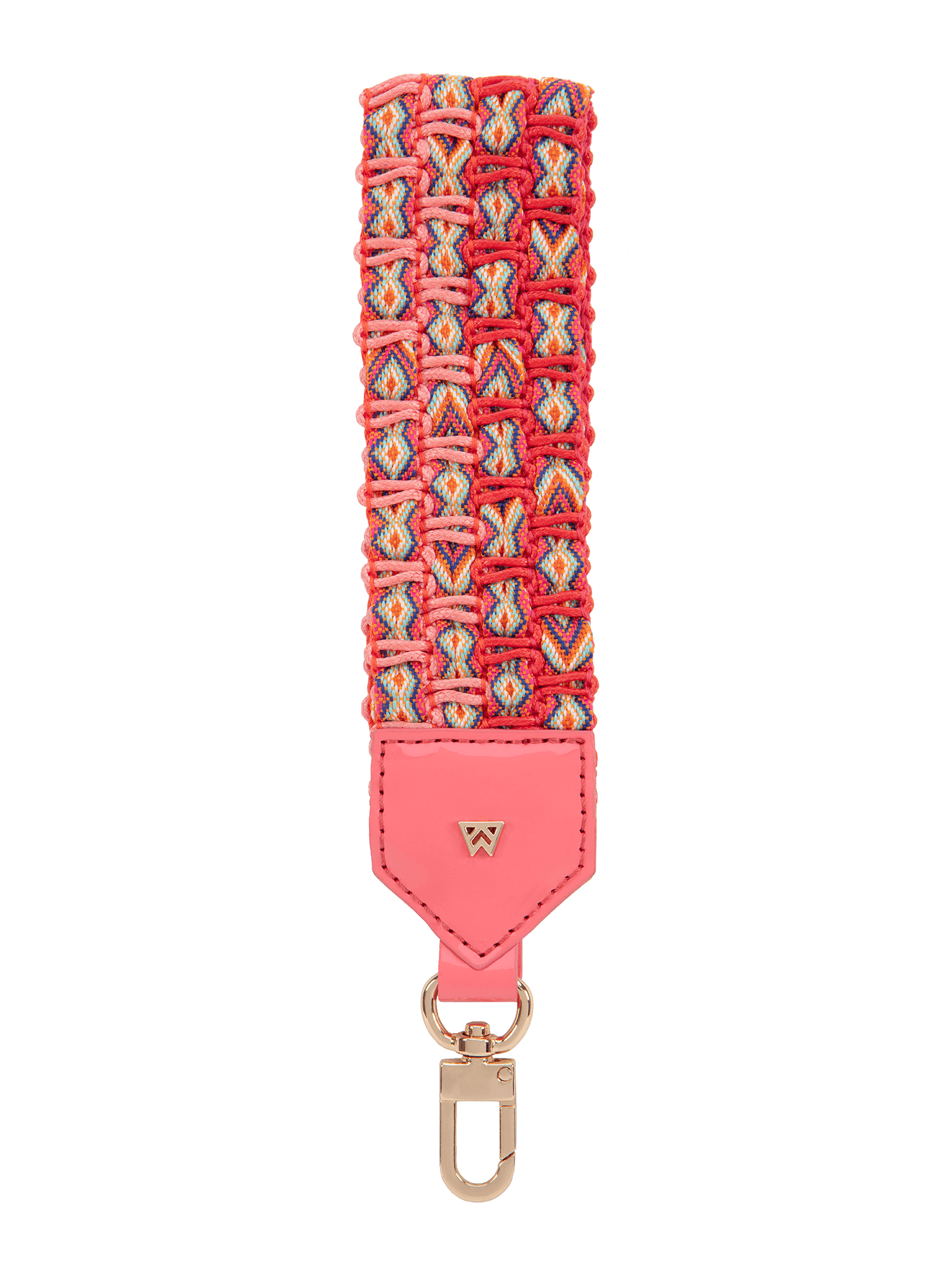 Front View of Keep on Cruisin  Keychain in Coral 