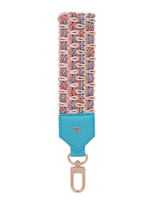 Load image into Gallery viewer, Front View of Keep on Cruisin Keychain in Turquoise #color_turquoise
