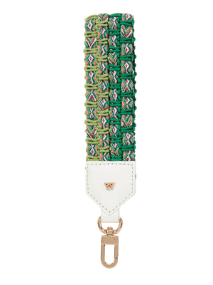 Load image into Gallery viewer, Front View of Keep on Cruisin Keychain in White #color_white
