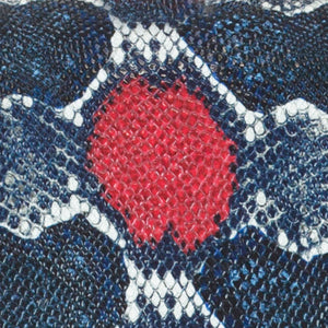 Load image into Gallery viewer, Clear Mingle Mingle Mini in Red/Navy Multi Python - Kelly Wynne
