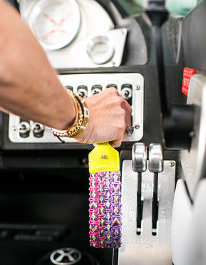 Load image into Gallery viewer, Keep on Cruisin Keychain in Neon Yellow #color_neon_yellow
