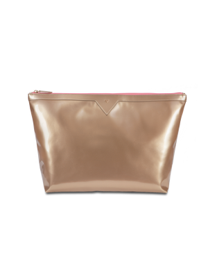 Load image into Gallery viewer, Keep your precious belongings cool and protected with our removable, zipper closed, interior pouch in champagne gold #color_champagne
