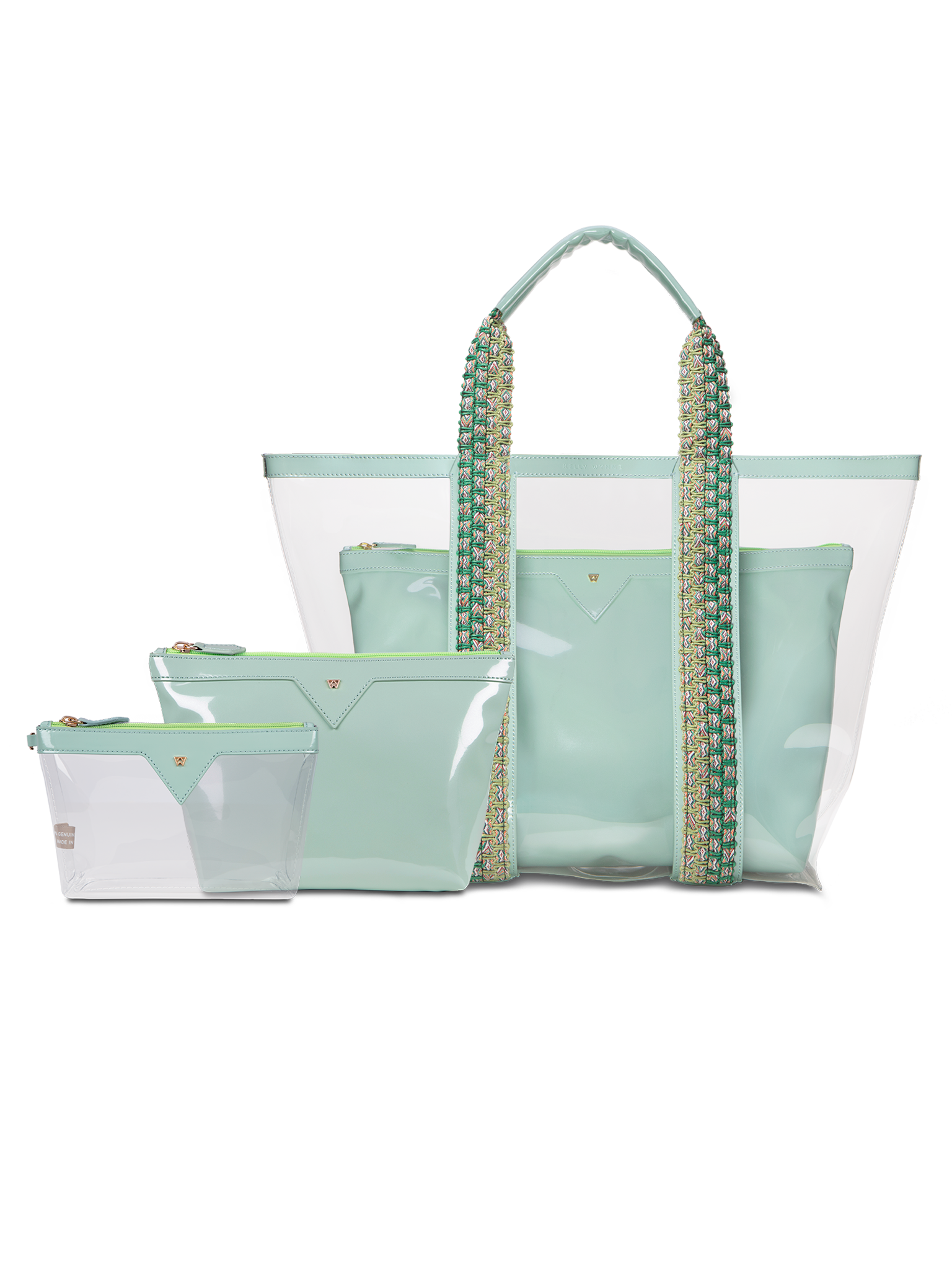 Don’t forget to add on our matching accessories in seafoam, to help keep you perfectly organized for all your vacation fun 