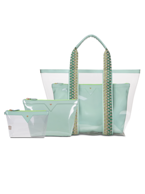 Load image into Gallery viewer, Don’t forget to add on our matching accessories in seafoam, to help keep you perfectly organized for all your vacation fun #color_seafoam
